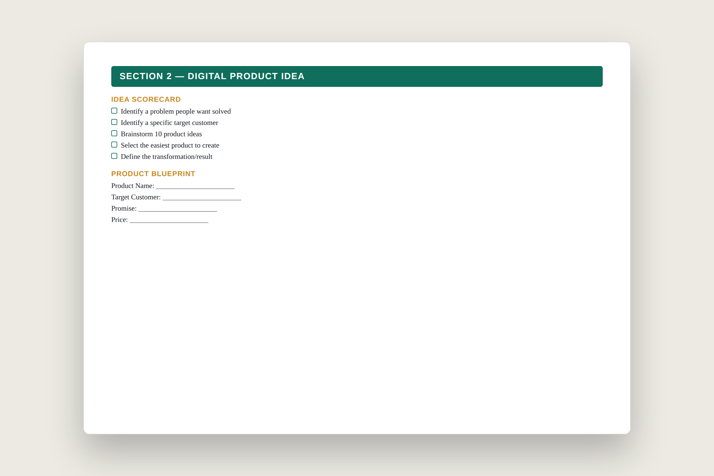 Launch Your First Digital Product — The Step-by-Step Action Checklist - Image 5